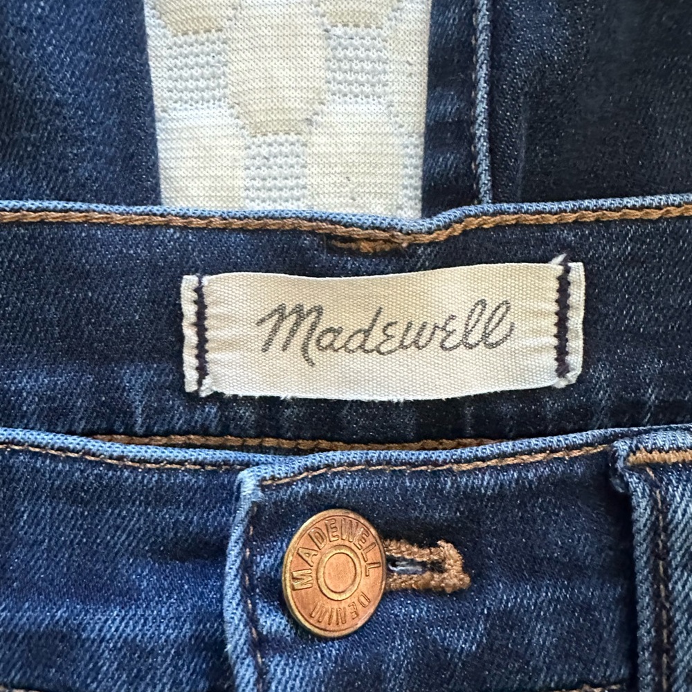 Madewell Women's Dark Blue Skinny Jeans - Picture 5 of 6